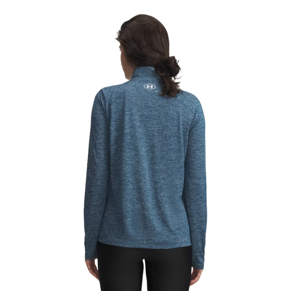 Under Armour Tech Twist Women's Half Zip Top - Wham Blue/White