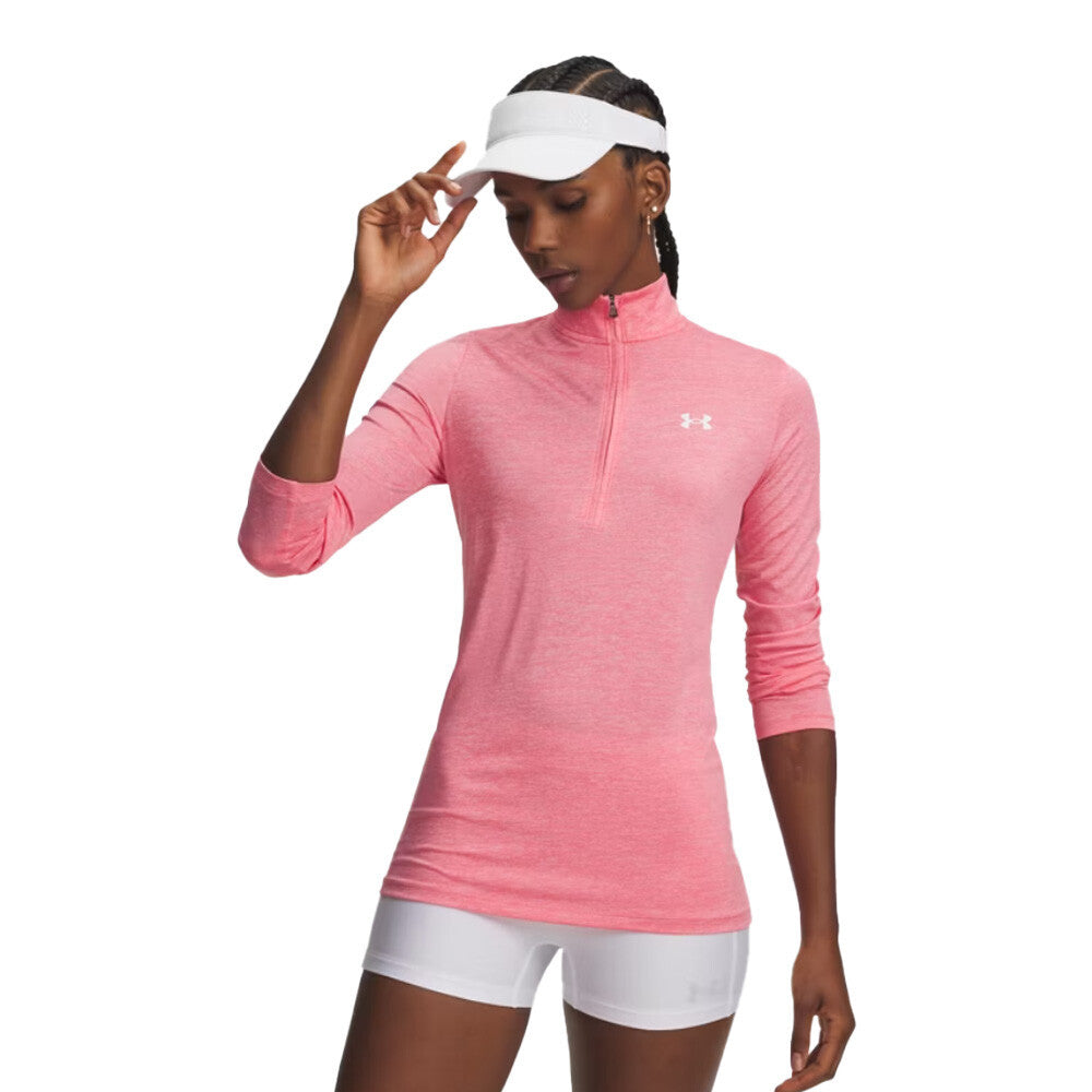 Under Armour Tech Twist Women's Half Zip Top - Bittersweet Pink/White