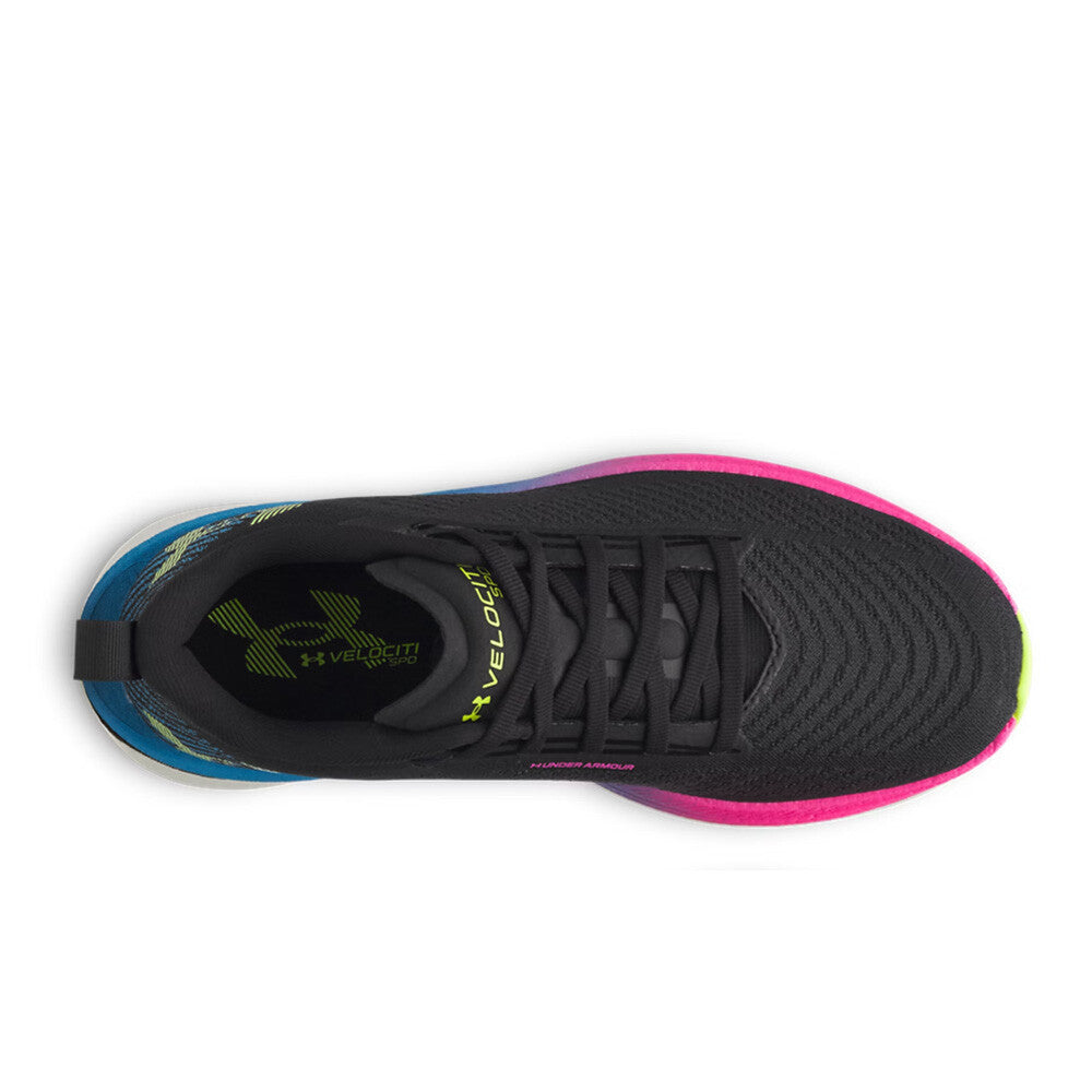 Under Armour Velociti SPD Men's Running Shoes - Black/Capri/High Yellow