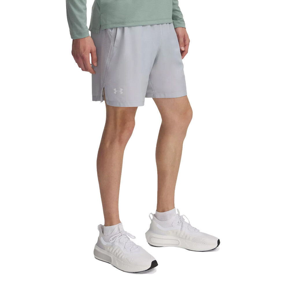 Under Armour Launch 7 Inch Men's Shorts - Mod Grey/White/Reflective