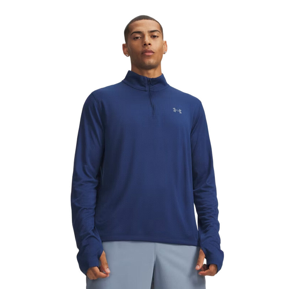 Under Armour Velociti Half-Zip Men's Top - Blackout Navy/Reflective