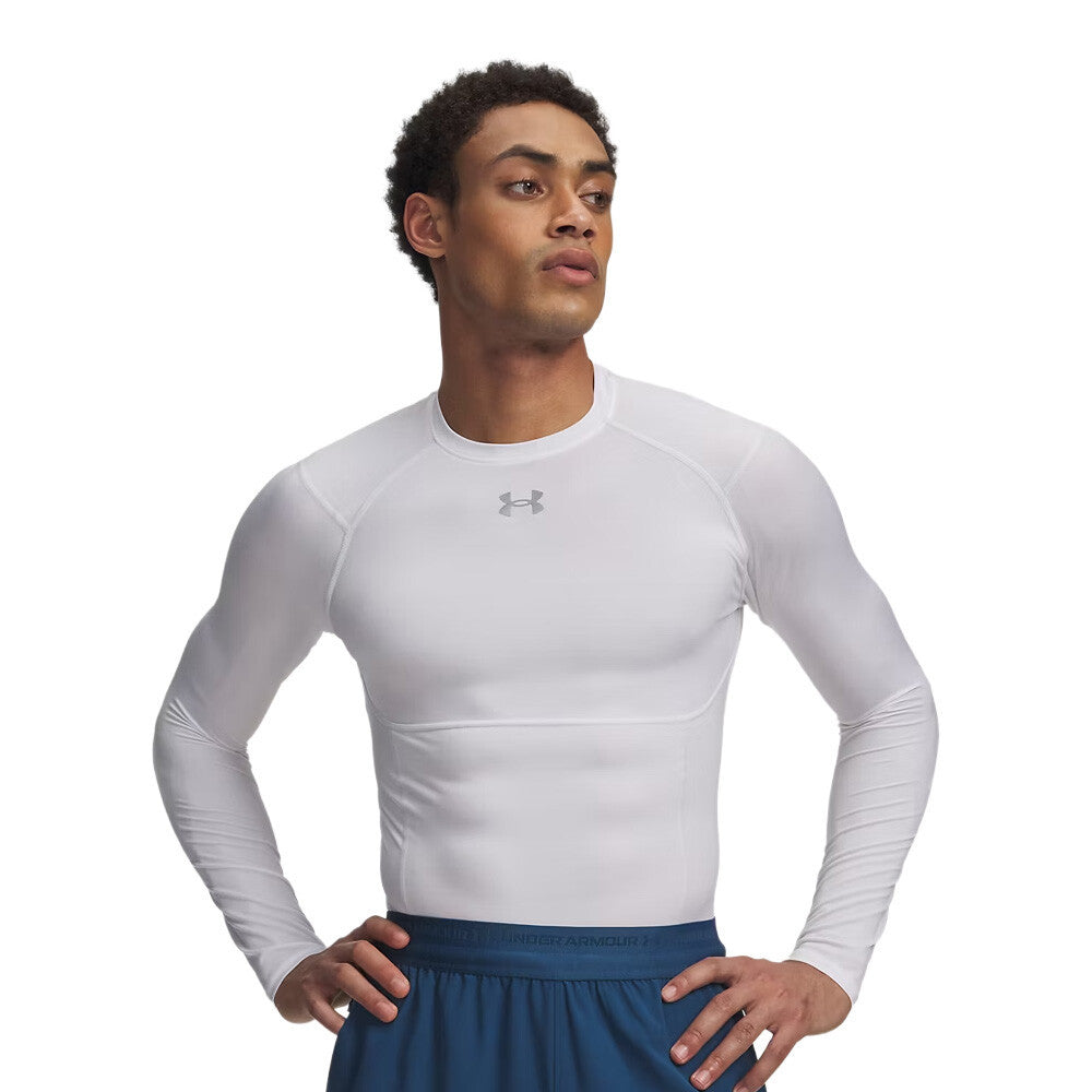 Under Armour HeatGear Elite Compression Men's Top - White/Reflective