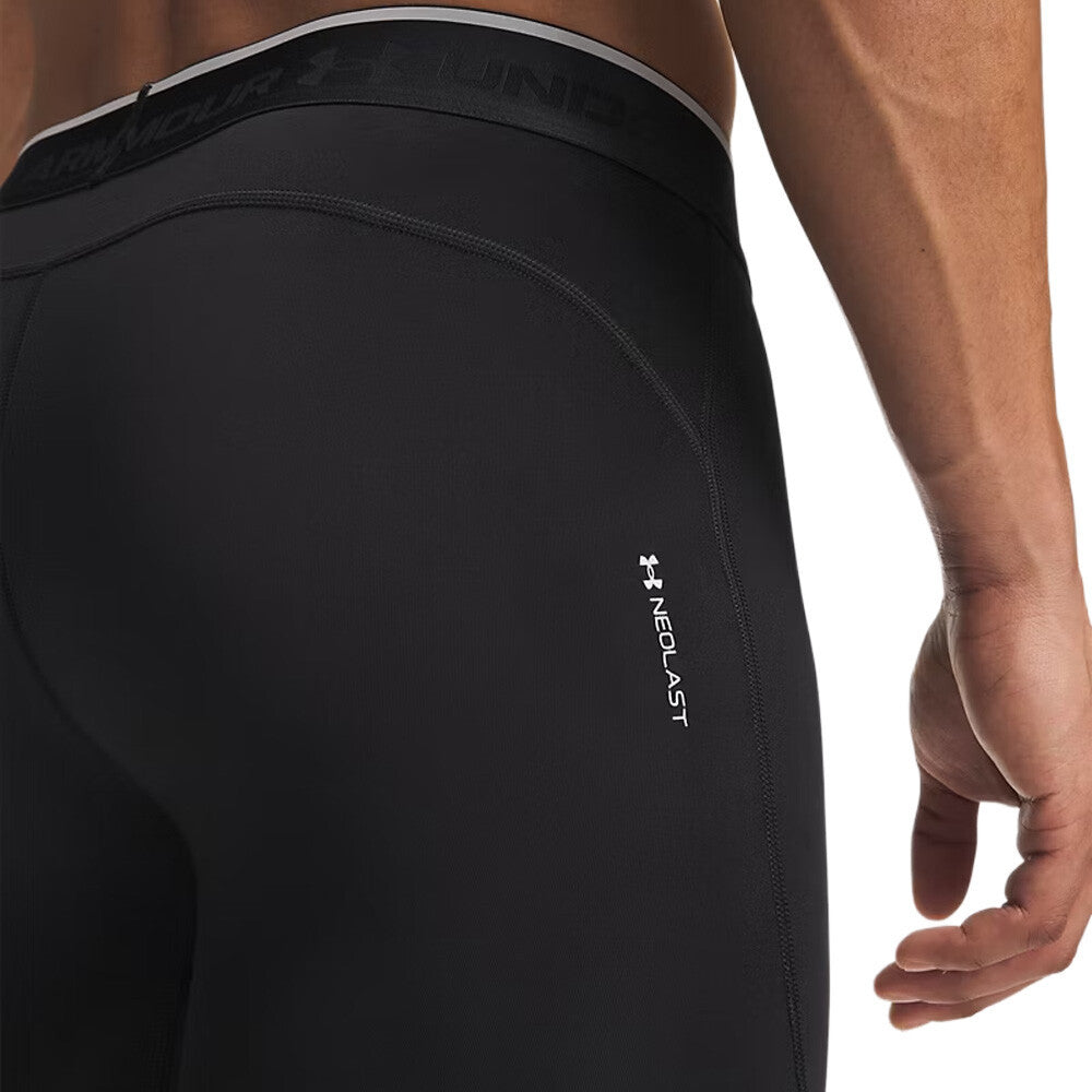 Under Armour HeatGear Elite Compression Men's Long Shorts - Ultimate Black/Reflective