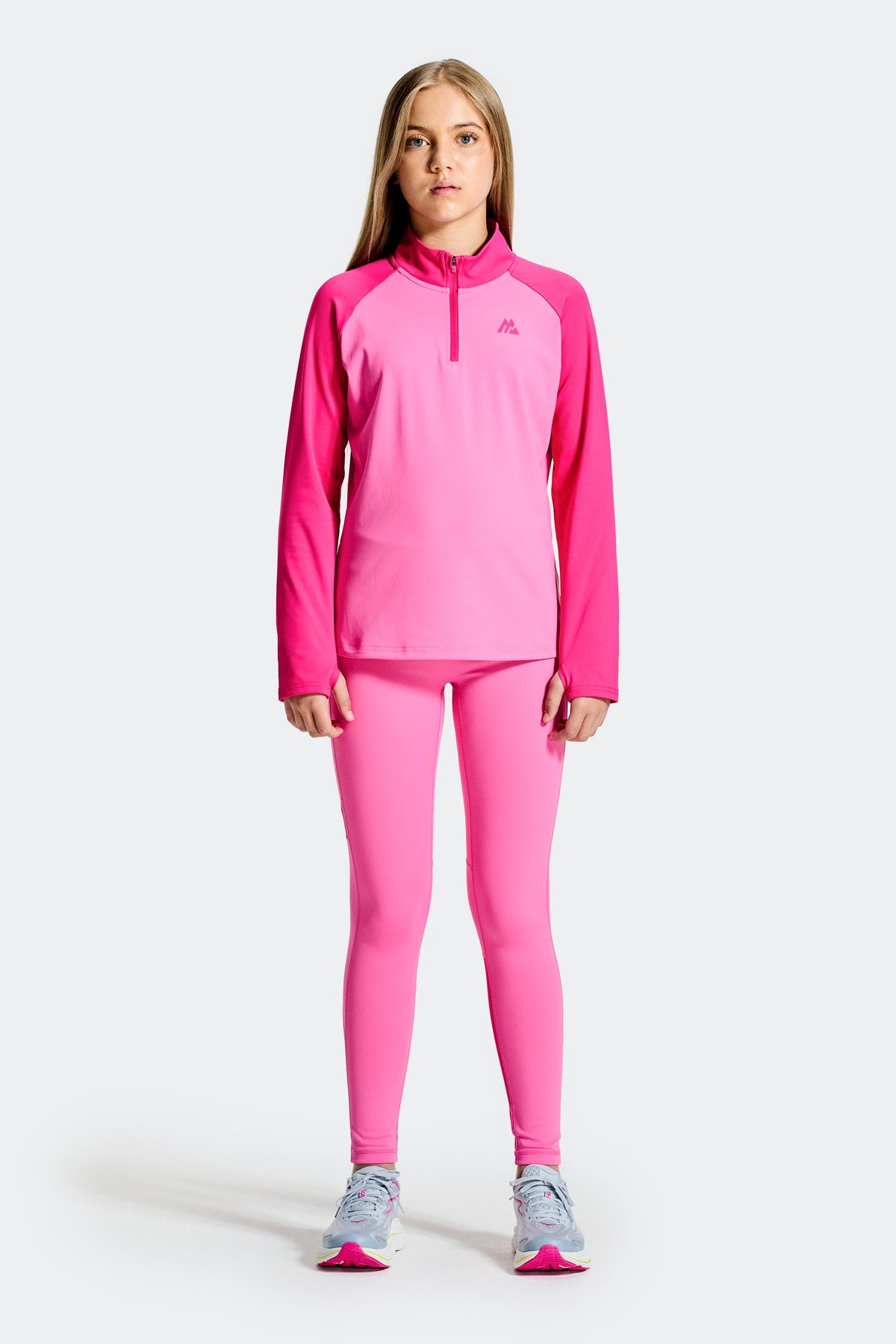 Montirex Girls' Dash Legging - Peony Pink Cerise