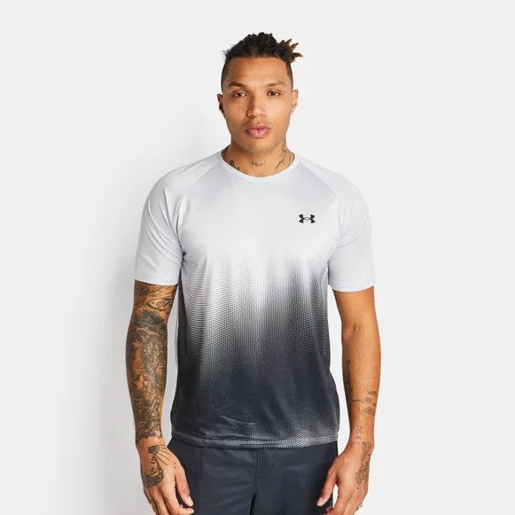 UNDER ARMOUR TECH T-SHIRT - HALO GREY/ BLACK