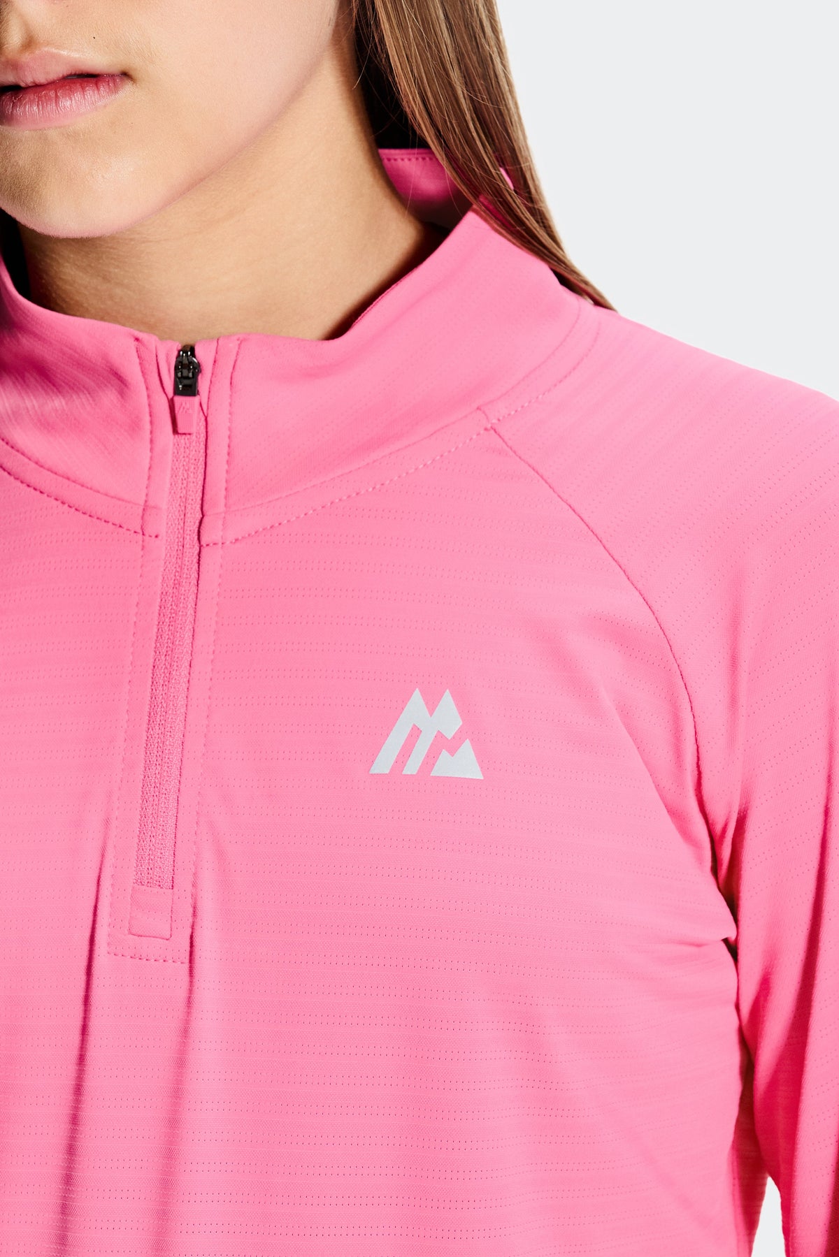 Montirex Girls' Energy 1/4 Zip - Peony Pink