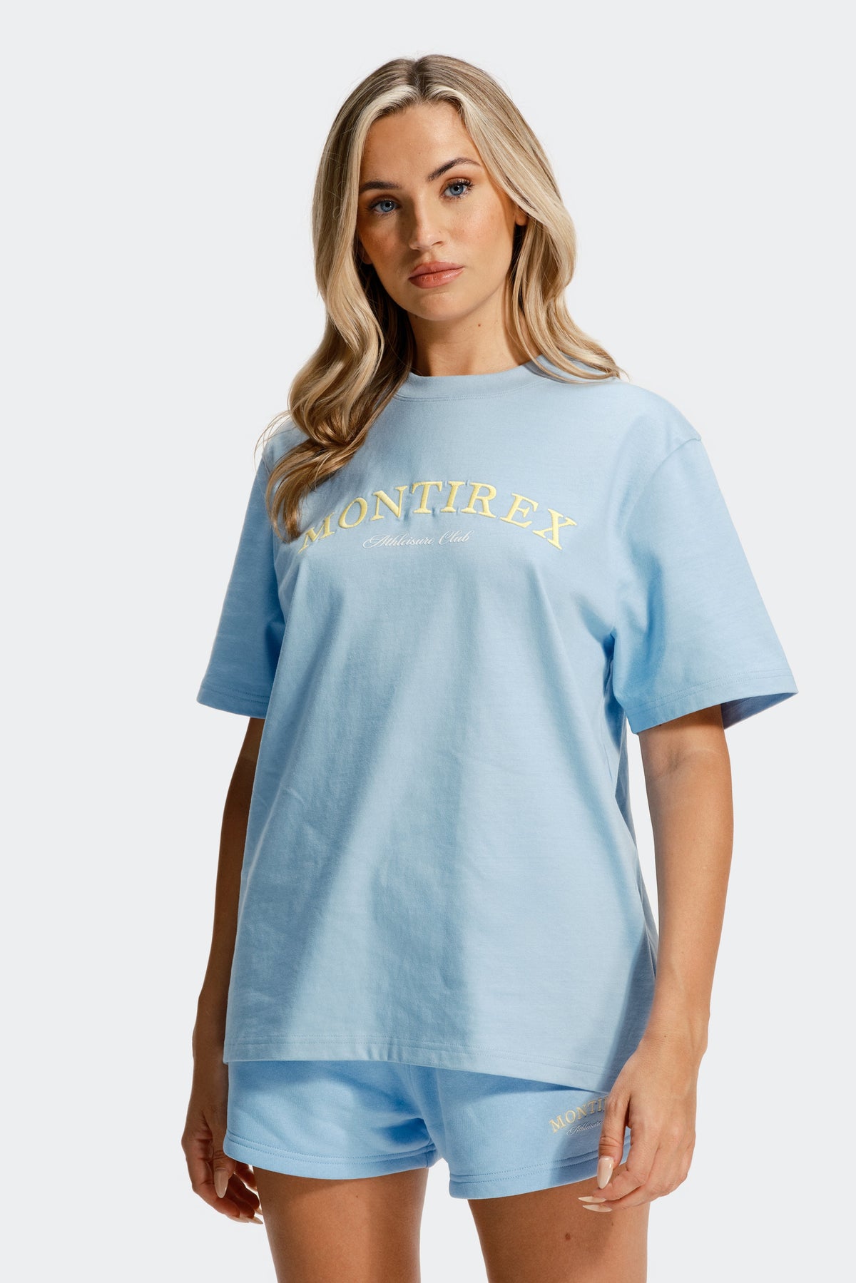 Montirex Women's Athleisure Club T-Shirt - Blue