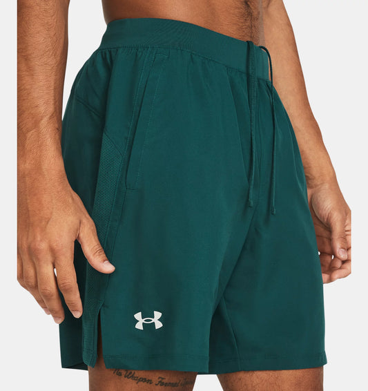 UNDER ARMOUR LAUNCH SHORT 7 INCH HYDRO TEAL
