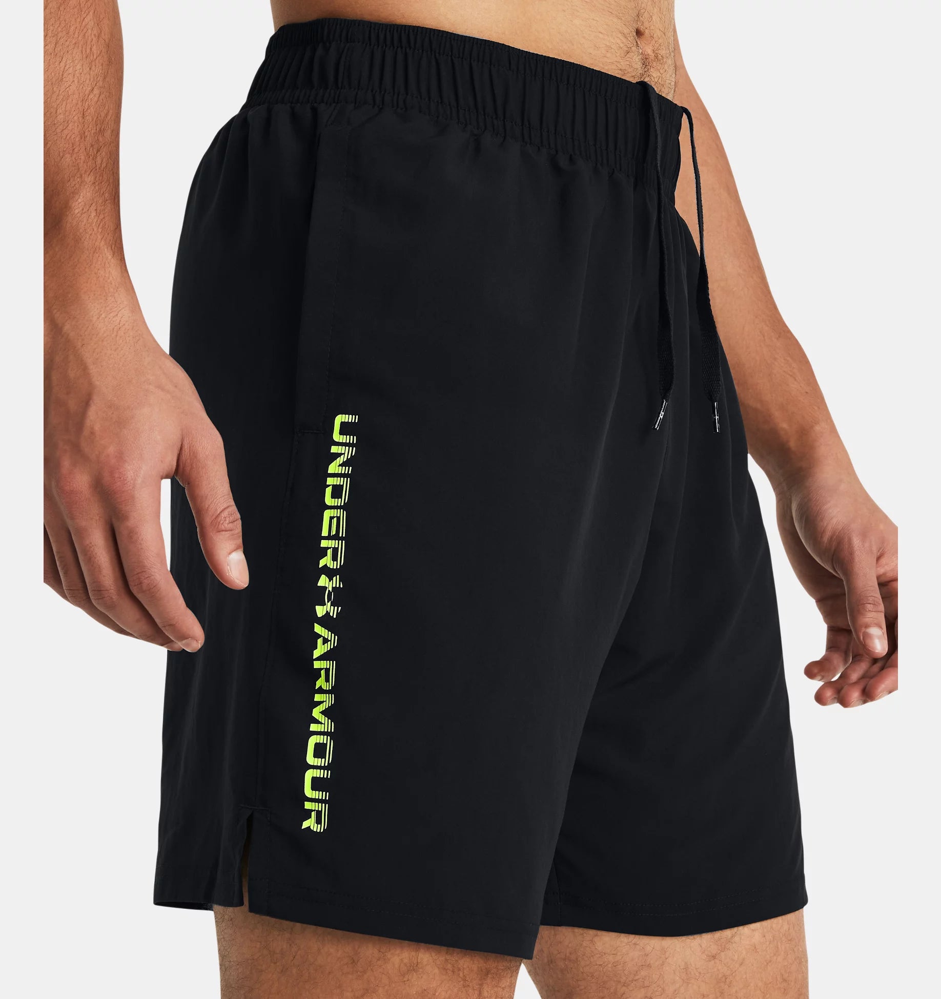 UNDER ARMOUR WORDMARK SHORT BLACK / NEON