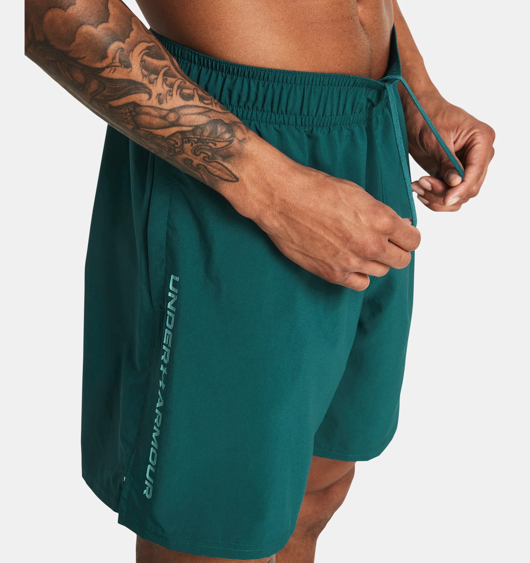 UNDER ARMOUR WORDMARK SHORTS HYDRO TEAL