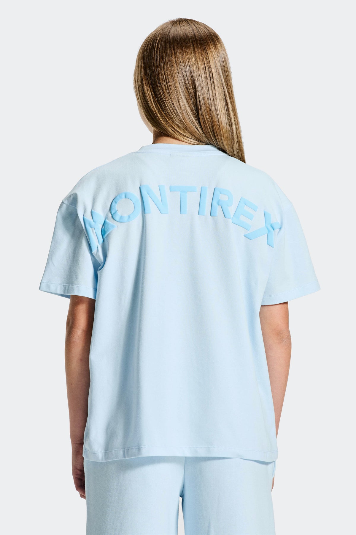 Montirex Girls' Vibe T-Shirt - Misty Blue Seashell Blue