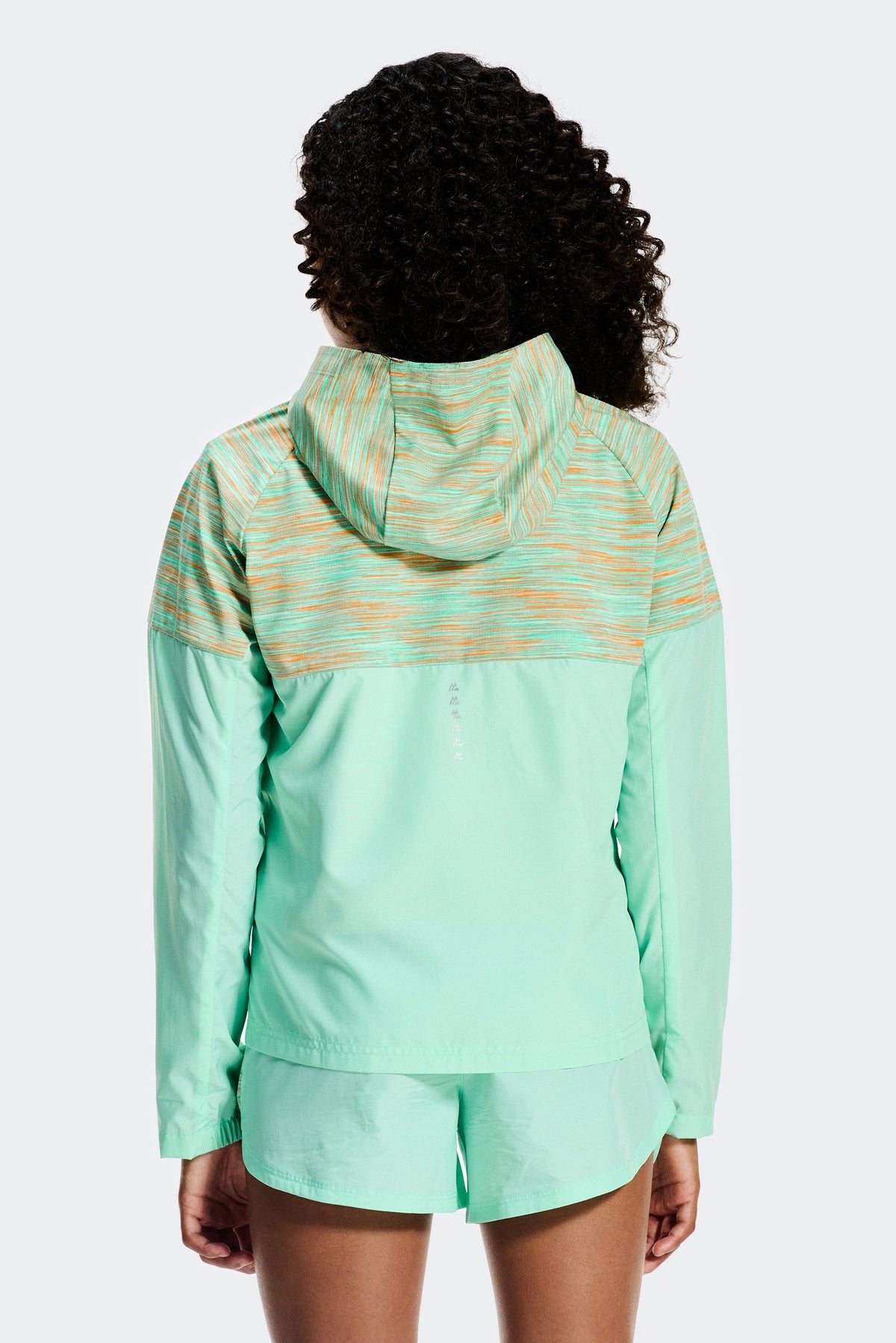 Montirex Girls' Trail Windbreaker - Eucalyptus Teal Mist Apricot Blush