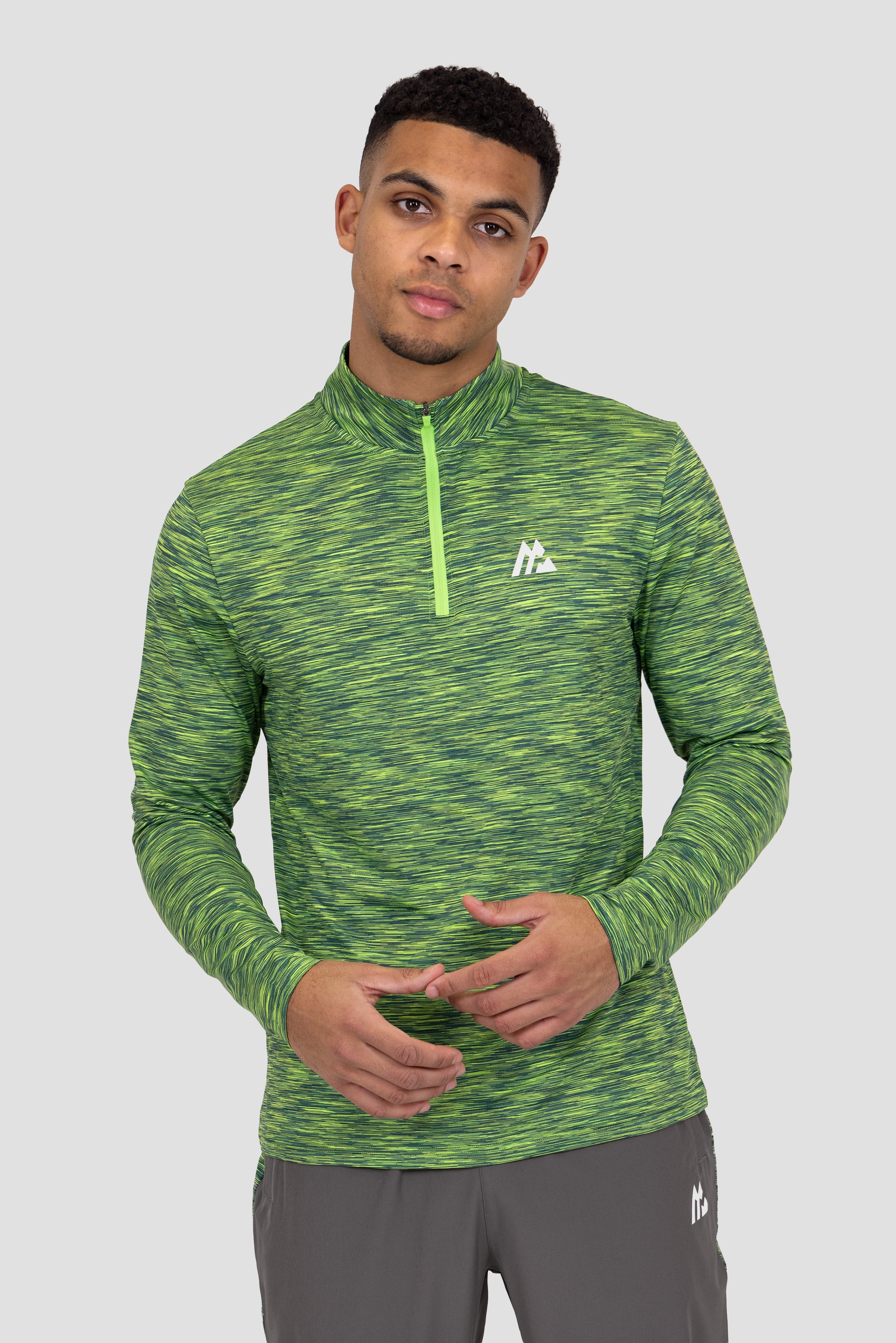 Montirex Trail 1/4 Zip – Green, Black