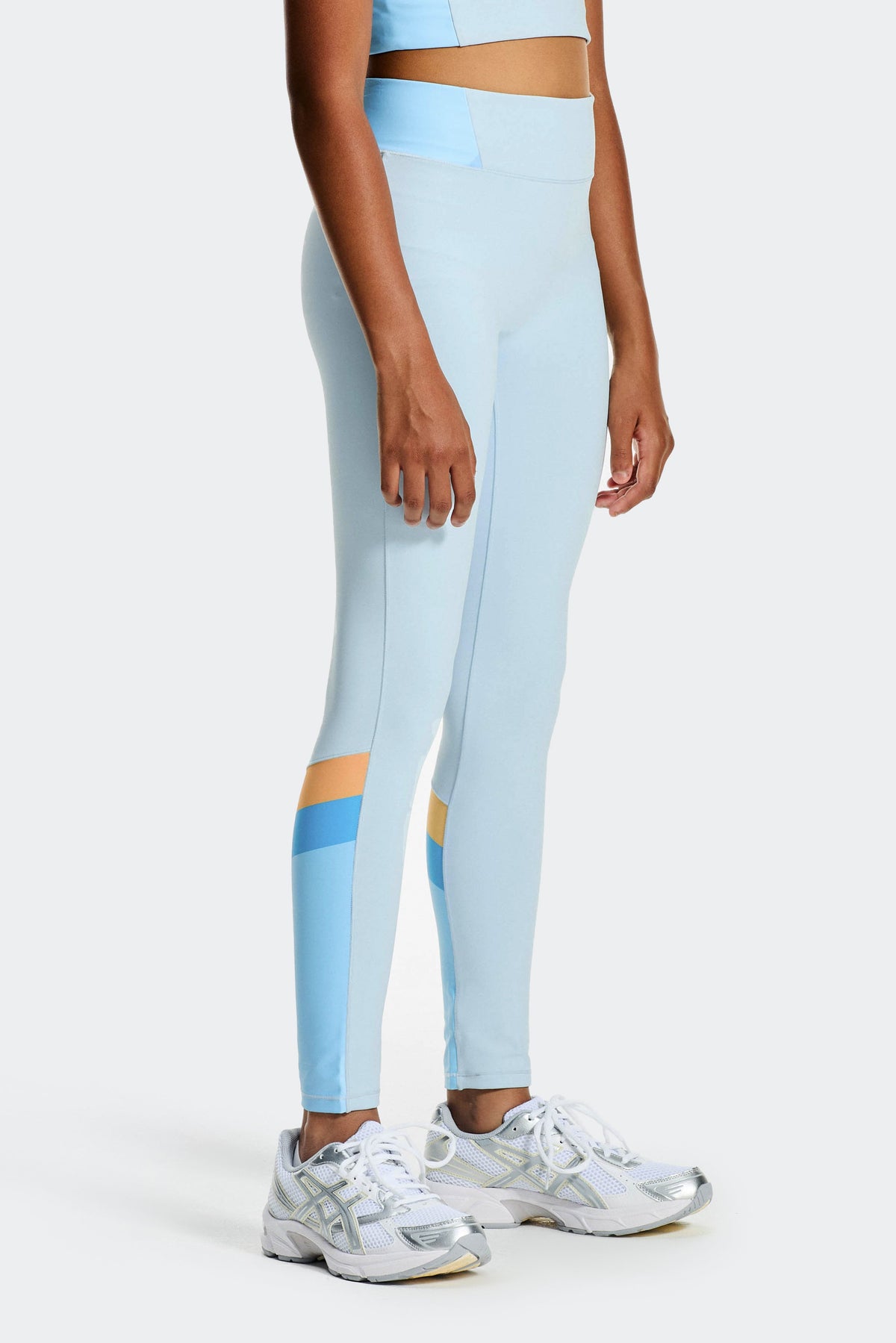 Montirex Girls' Lumina Legging - Misty Blue Seashell Blue Malibu Apricot Blush