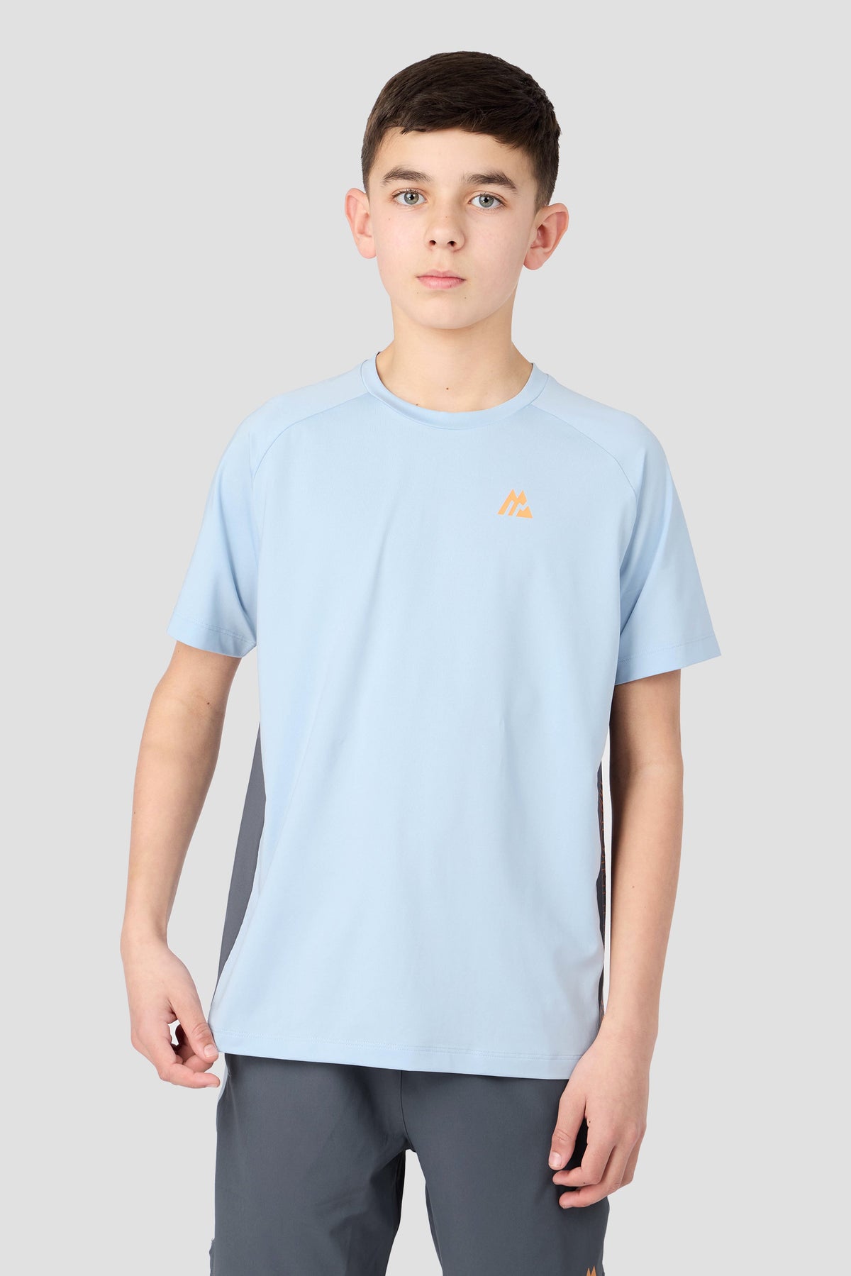 Montirex Junior Optic T-Shirt - Summer Mist Slate Grey Tangerine Glow