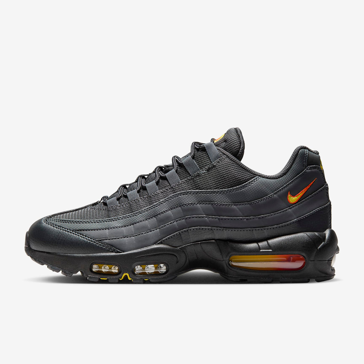 Black Air Max 95 Height Nike Air Max 95 Sneakers For Men Black In