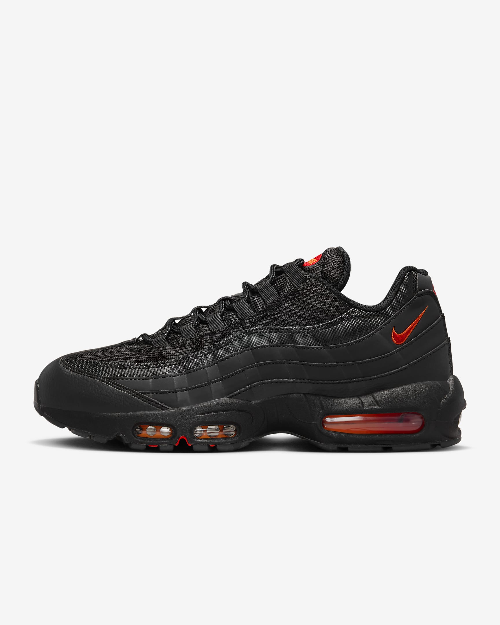 NIKE AIR MAX 95 - BLACK/SAFETY ORANGE