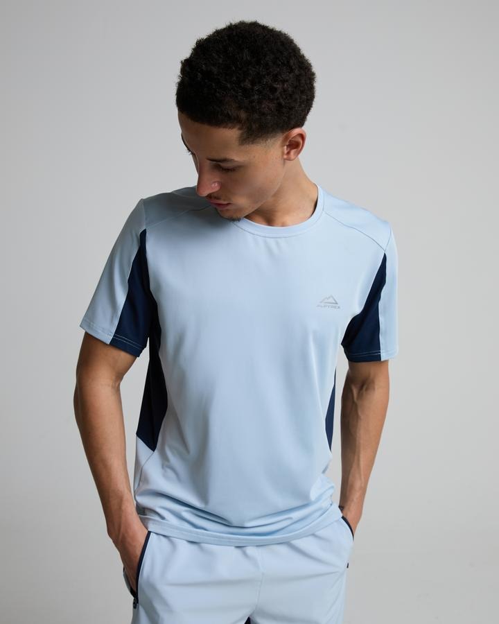 Alpyrex Men's Delta 2.0 T-Shirt - Misted Lake/Naval Ink