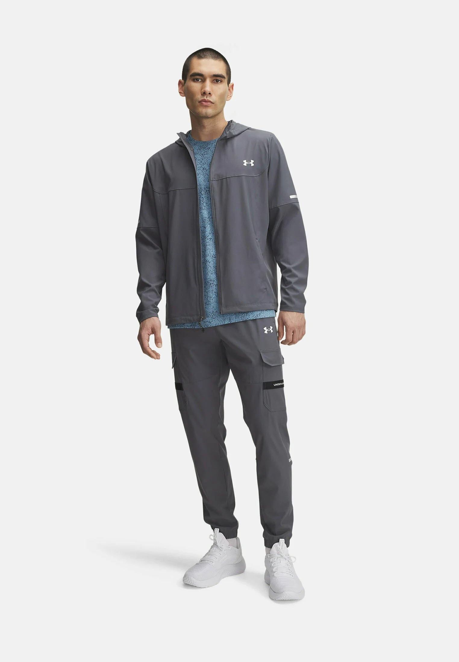 UNDDER ARMOUR TECH UTILITY TRACKSUIT - GREY