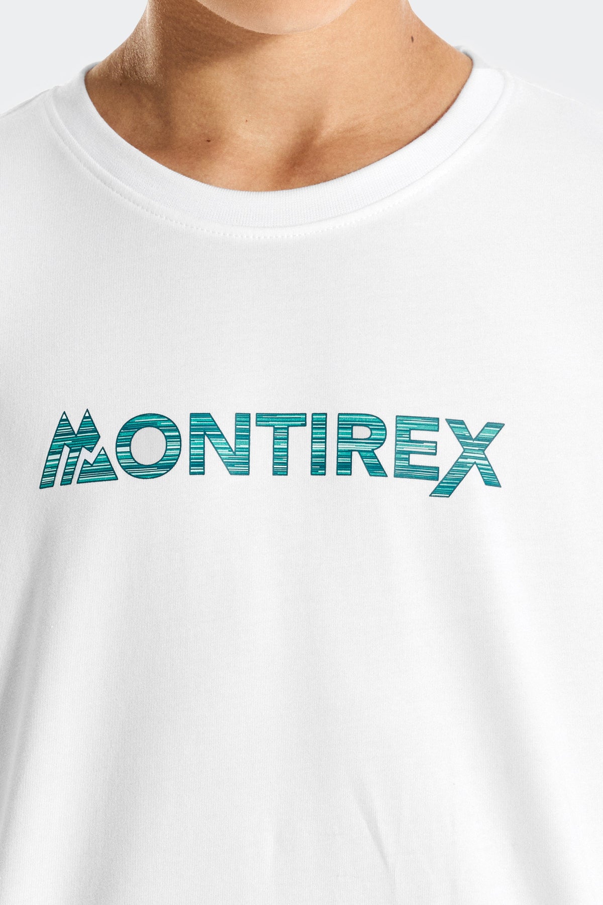 Montirex Junior Trail Linear Logo T-Shirt - White