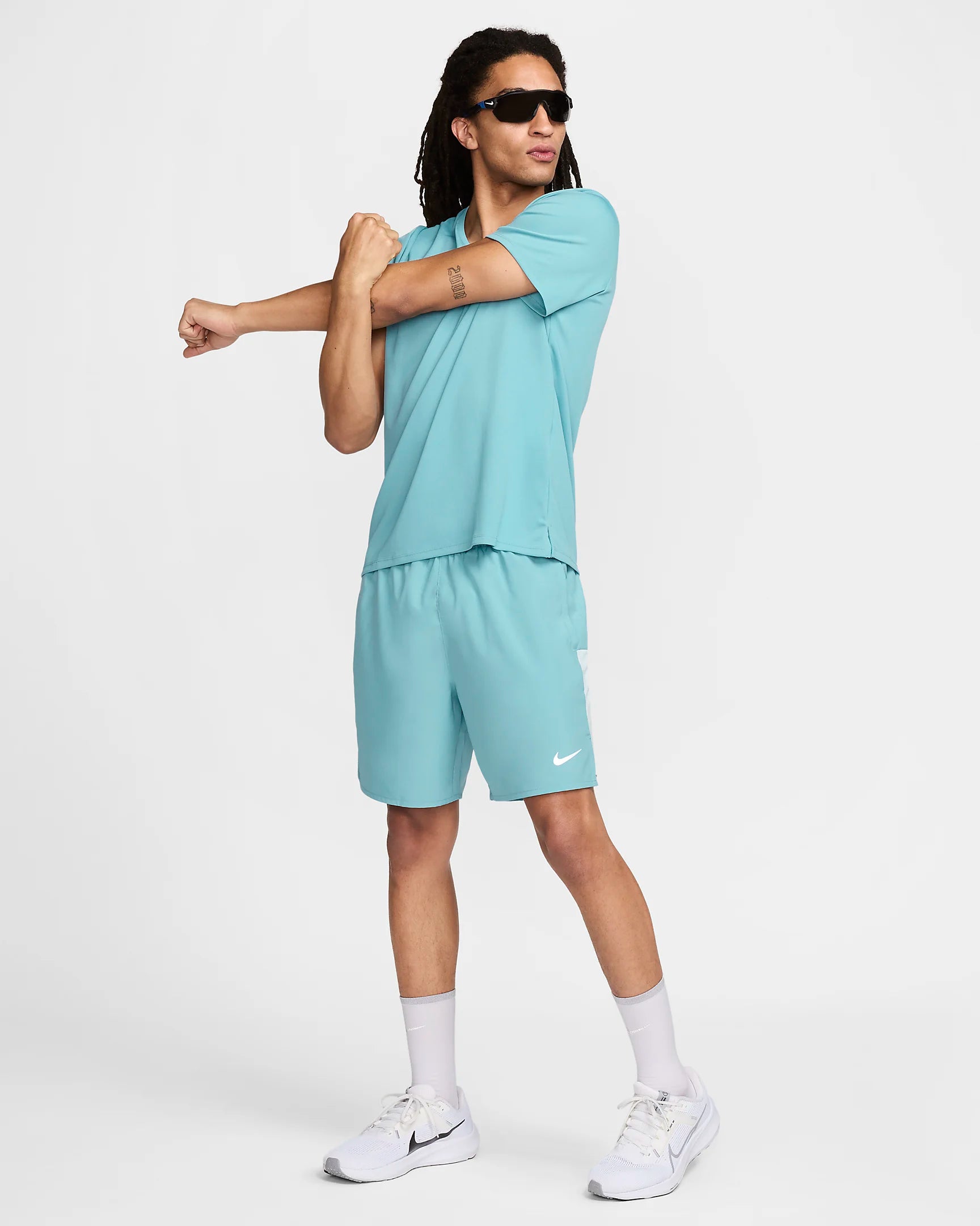 Nike Challenger Dri Fit Running Shorts Turquoise