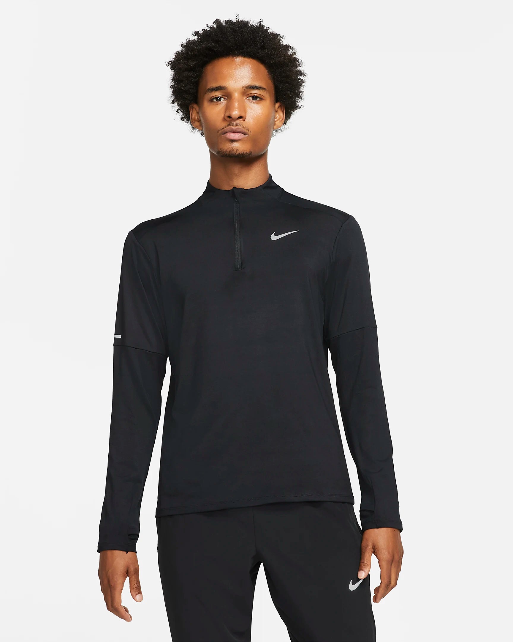 NIKE ELEMENT HALF ZIP - BLACK