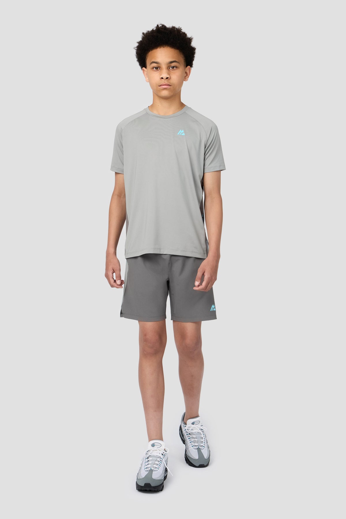 Montirex Junior Optic Short - Cement Grey Platinum Grey Neon Sky