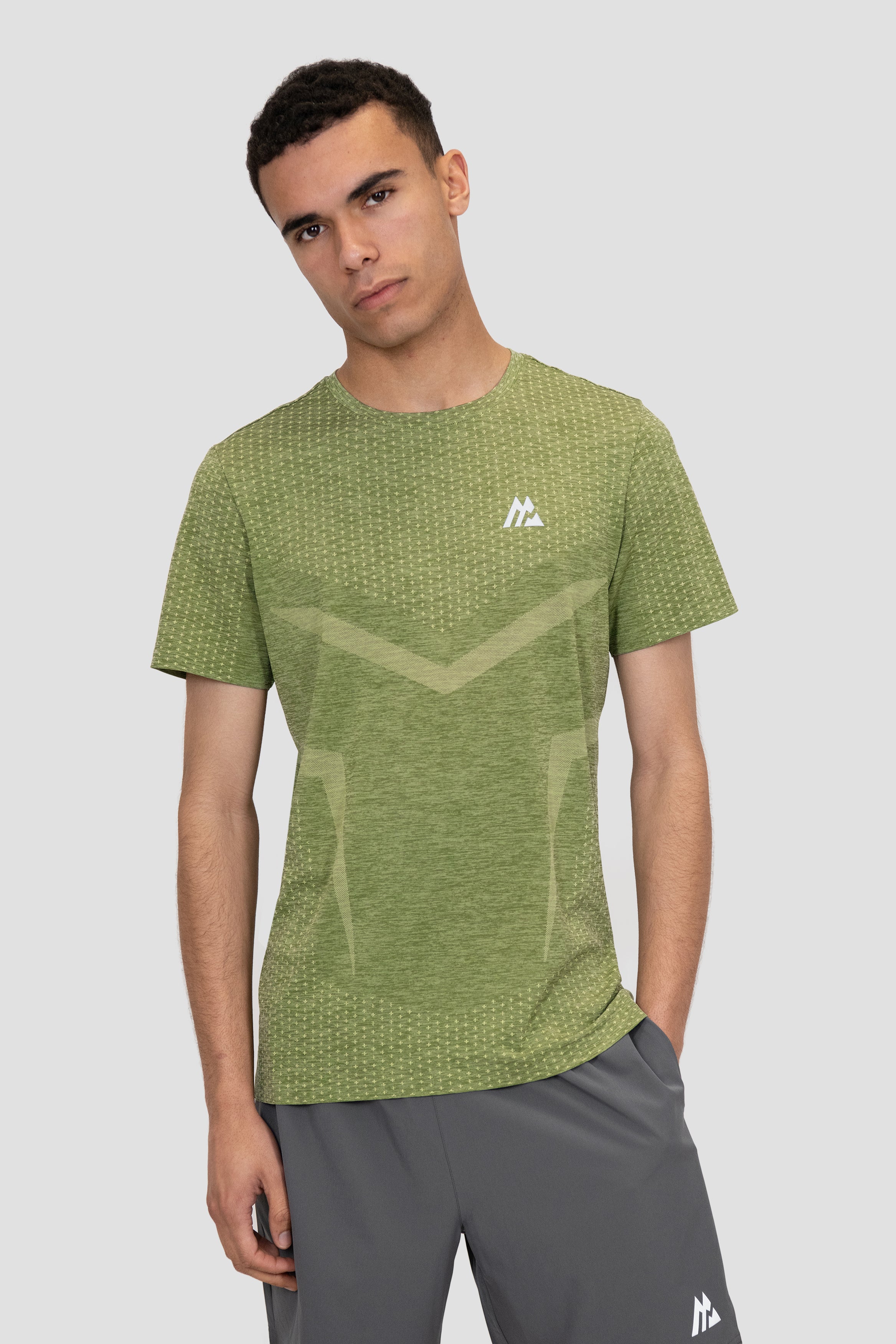 Montirex Vault Seamless T-Shirt – Green, Orange