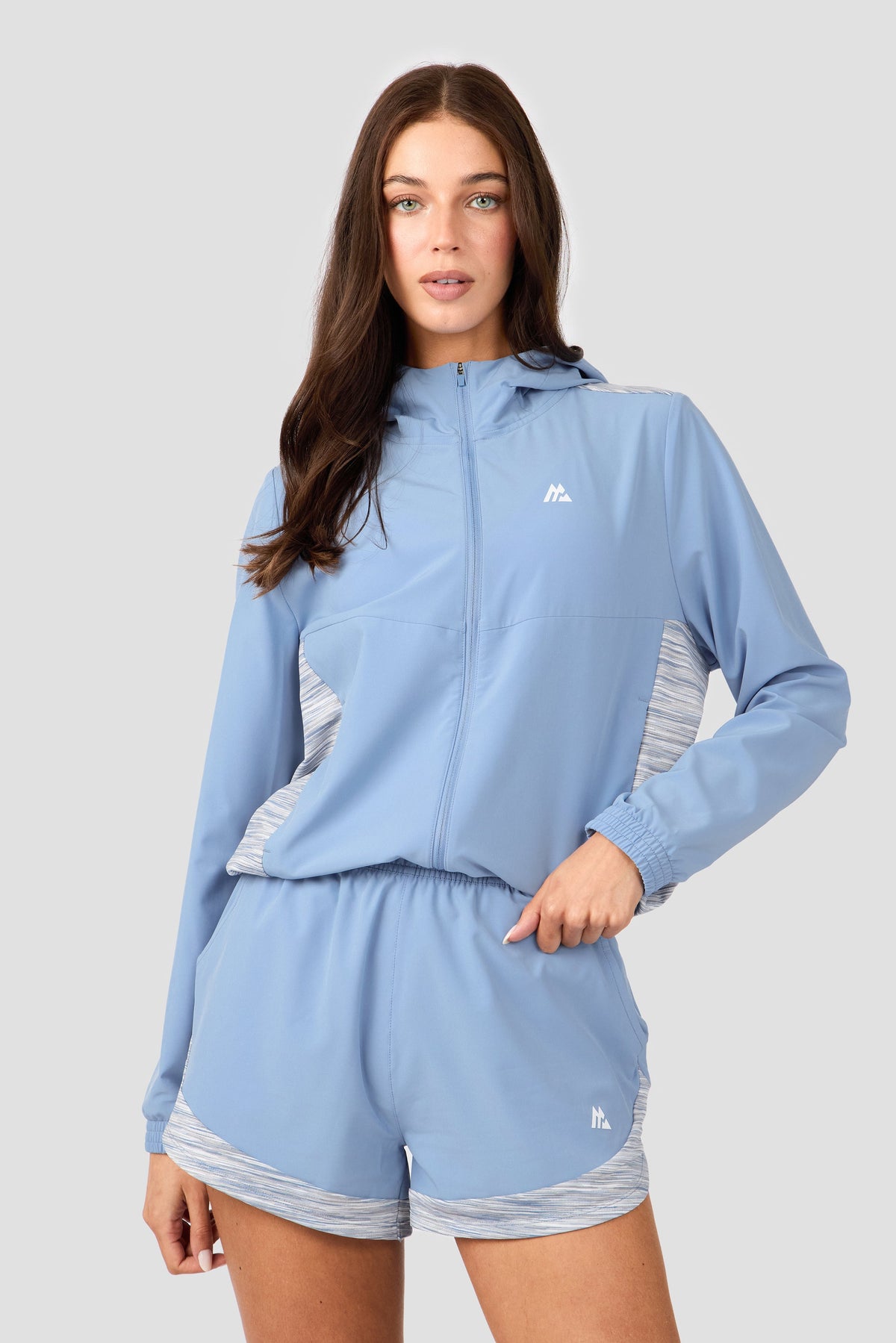 Montirex Women's Trail Windbreaker - Blue/Grey