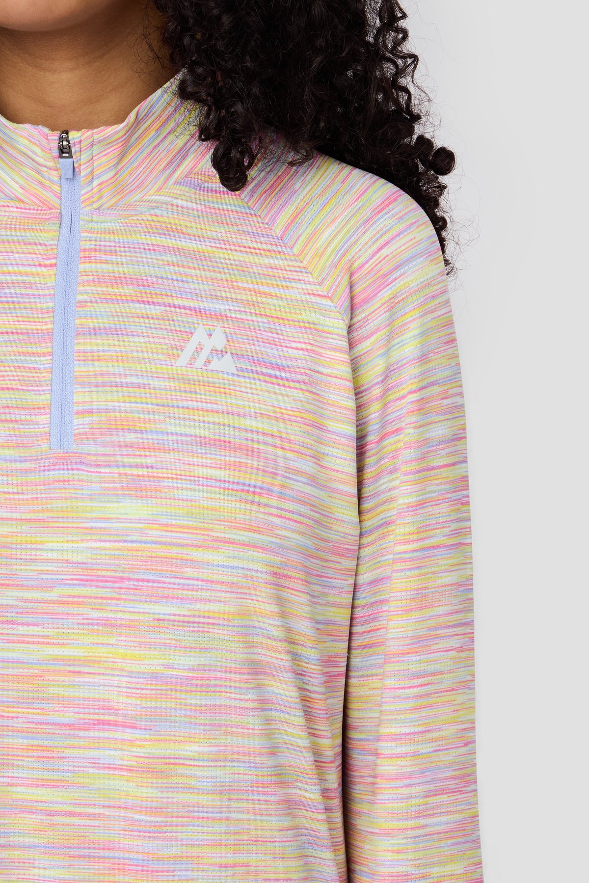 Montirex Girls' Trail 1/4 Zip - Yellow/Lilac/Pink