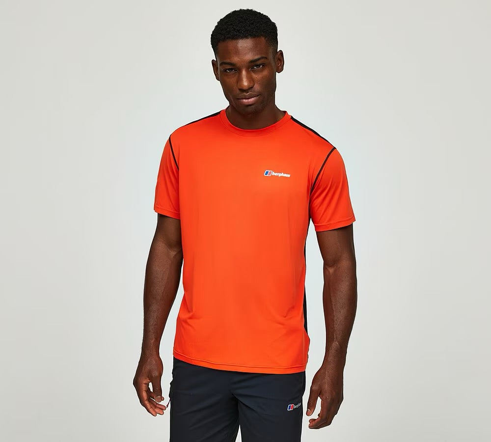 BERGHAUS WAYSIDE T SHIRT - FLAME/BLACK