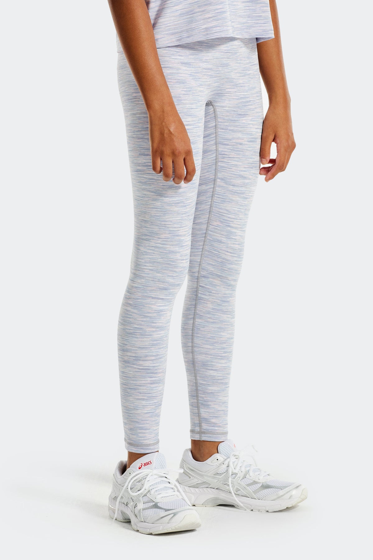 Montirex Girls' Trail Legging - Grey/Blue/Pink/White