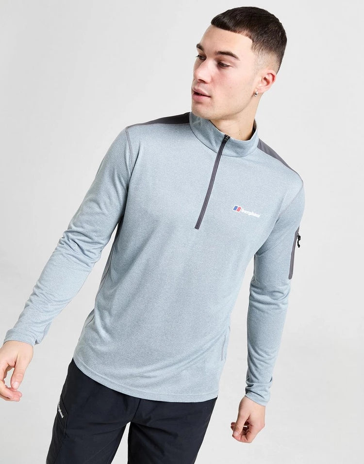 BERGHAUS EXPLORER LONG SLEEVE TOP - GREY