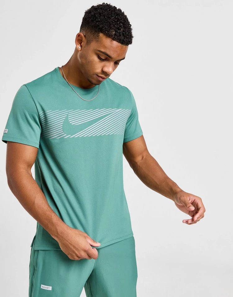 NIKE FLASH MILER SET - BICOASTAL TEAL - tshirt