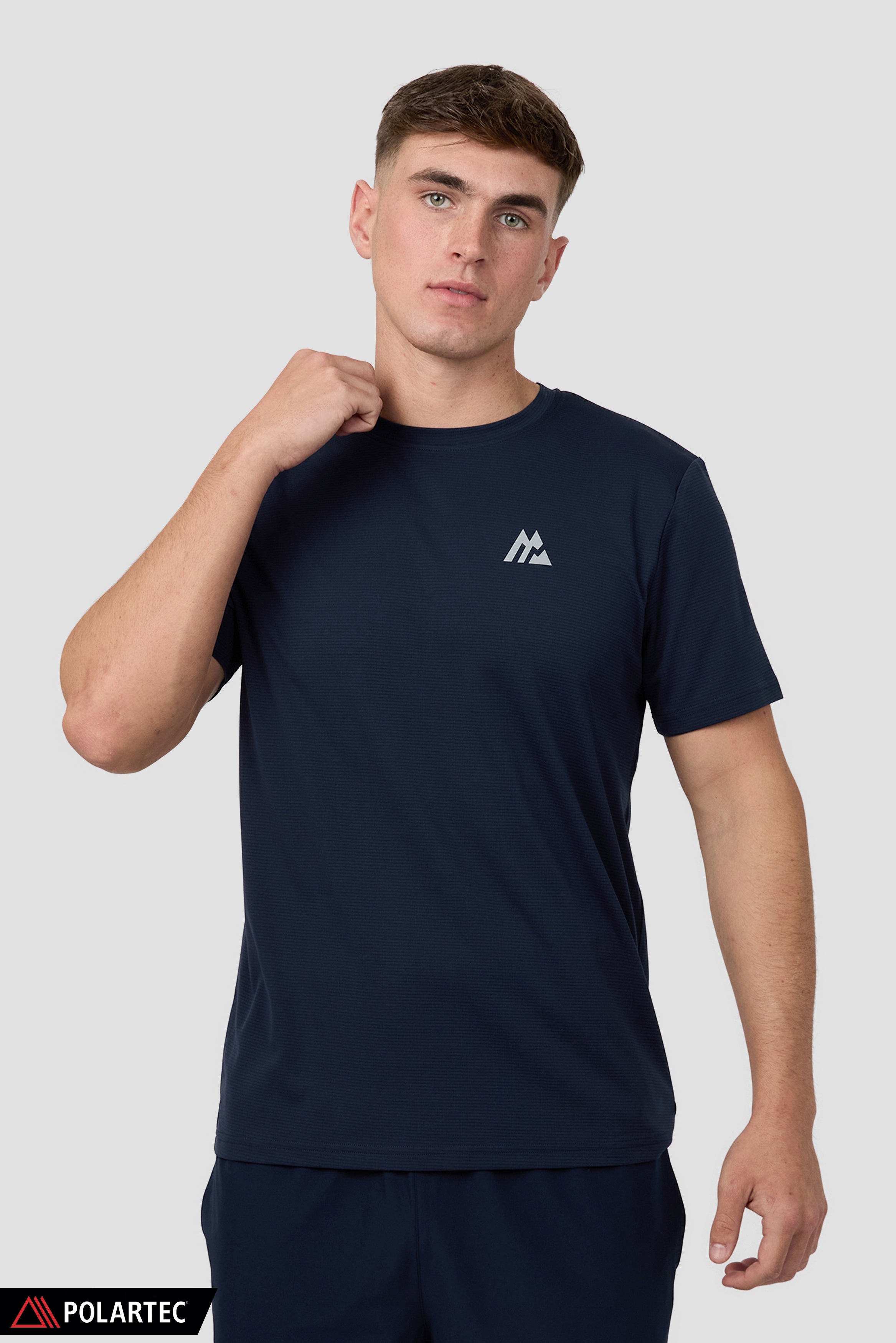 Montirex Peak Gridded Polartec® T-Shirt – Blue