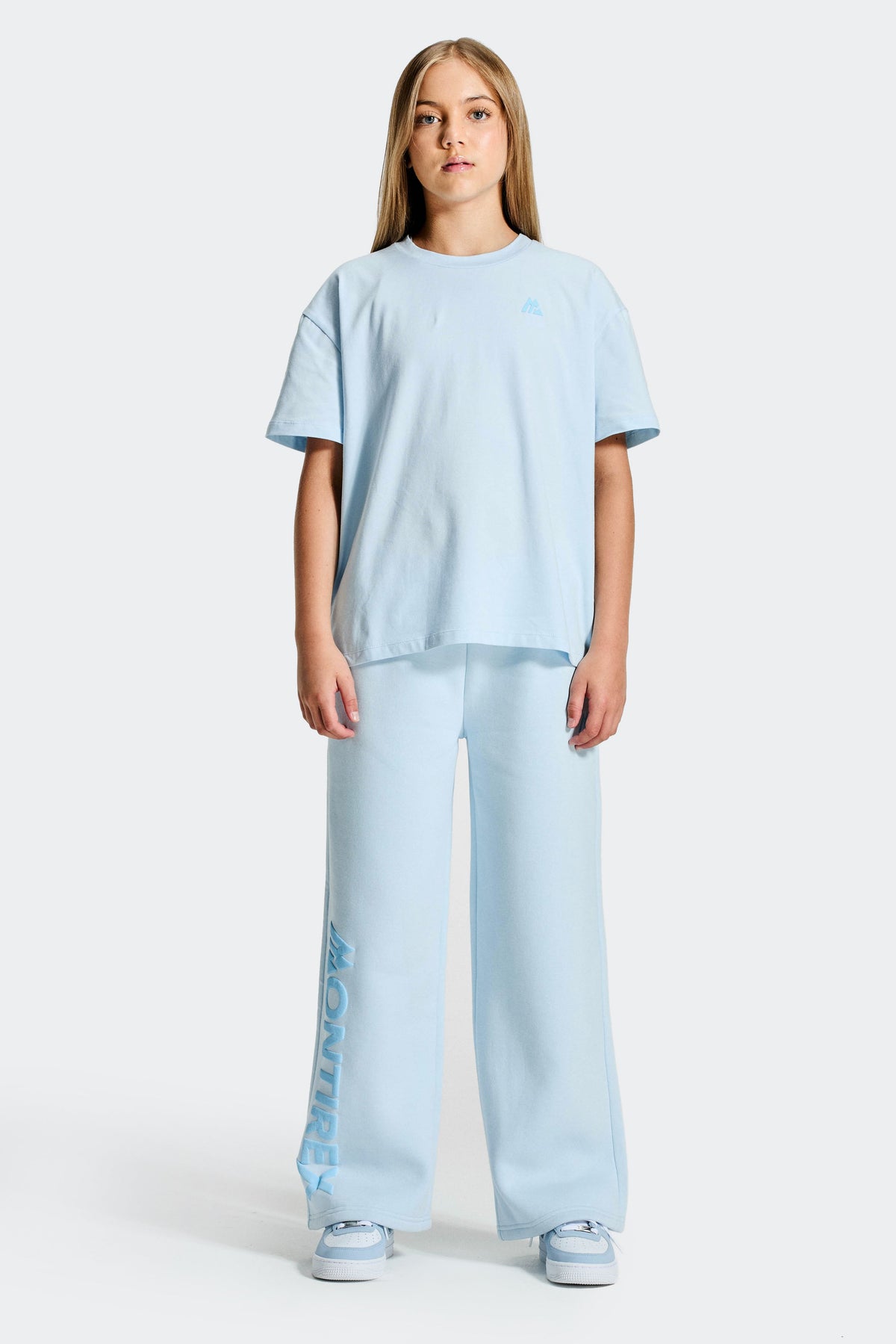 Montirex Girls' Vibe Jogger - Misty Blue Seashell Blue
