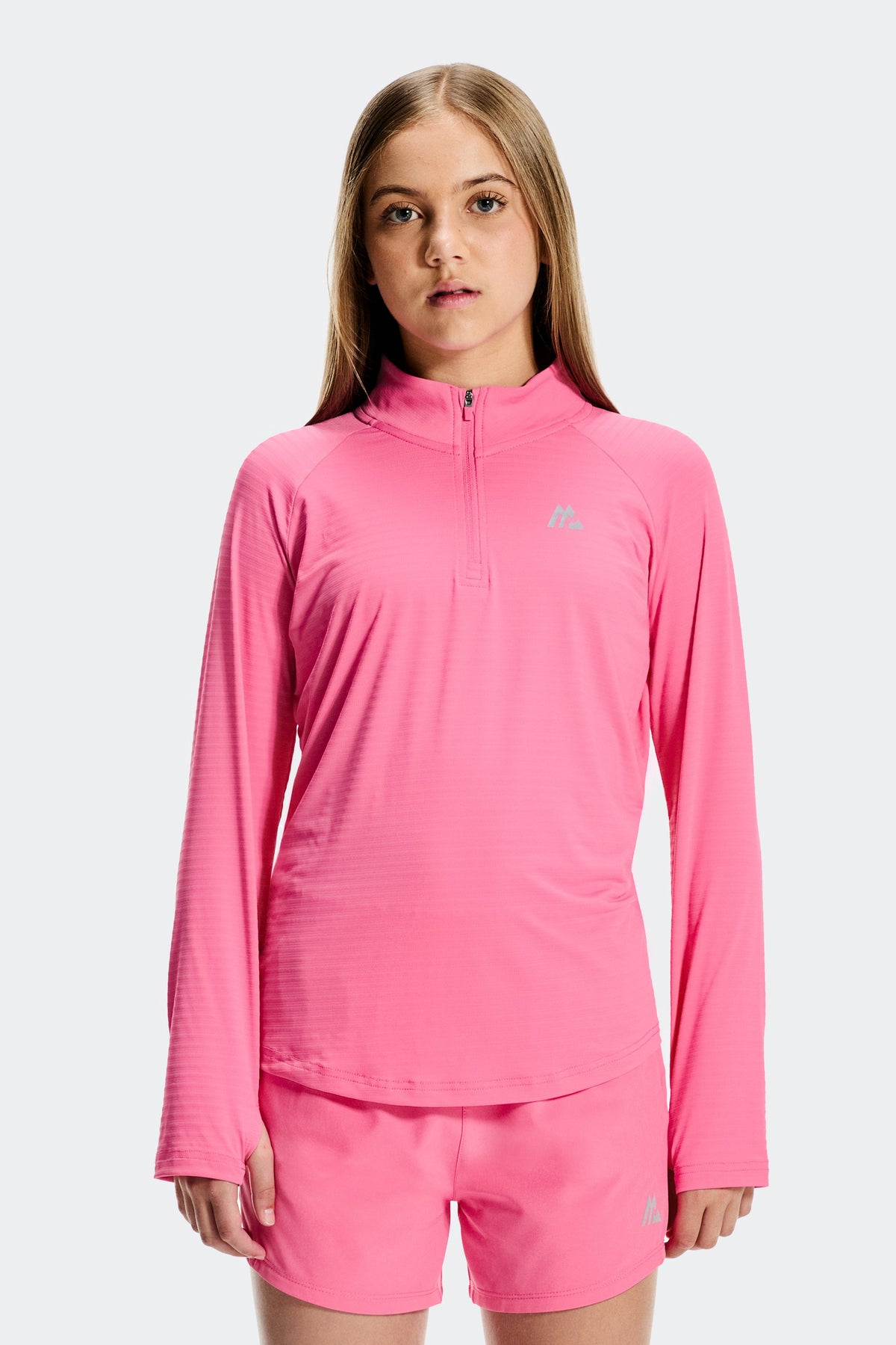 Montirex Girls' Energy 1/4 Zip - Peony Pink