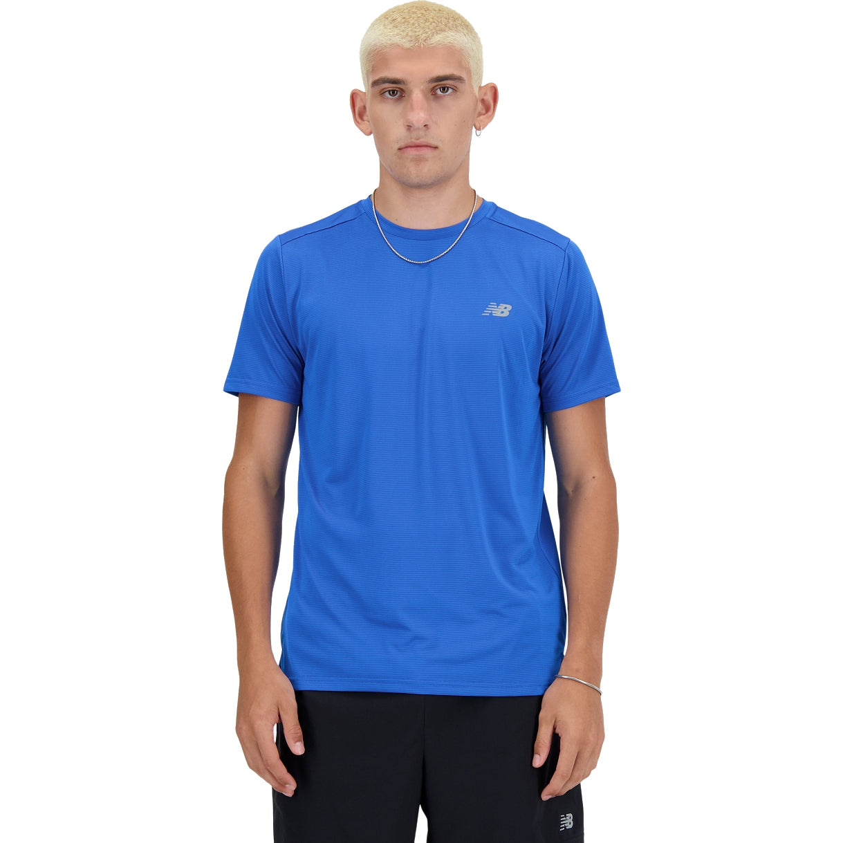 new balance sport essentials t shirt blue oasis