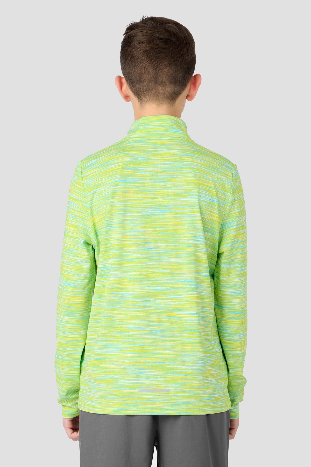 Montirex Junior Trail 1/4 Zip - Sunflower Electric Lime White Neon Sky