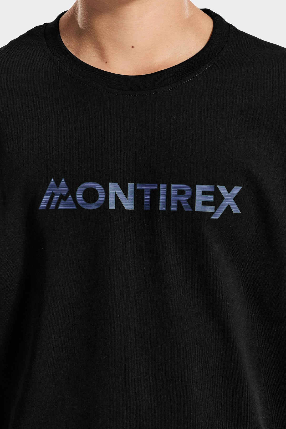 Montirex Junior Trail Linear Logo T-Shirt - Black