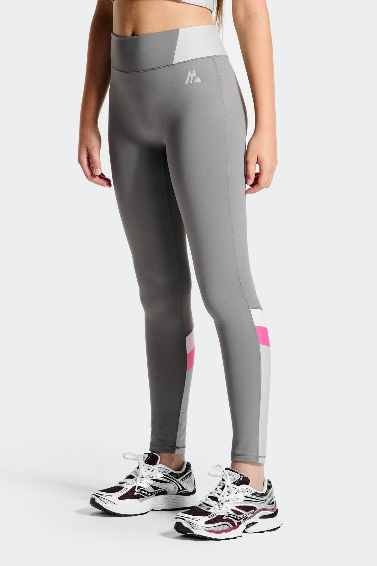 Montirex Girls' Lumina Legging - Winter Sky Basalt Powder Pink Sweet Pink