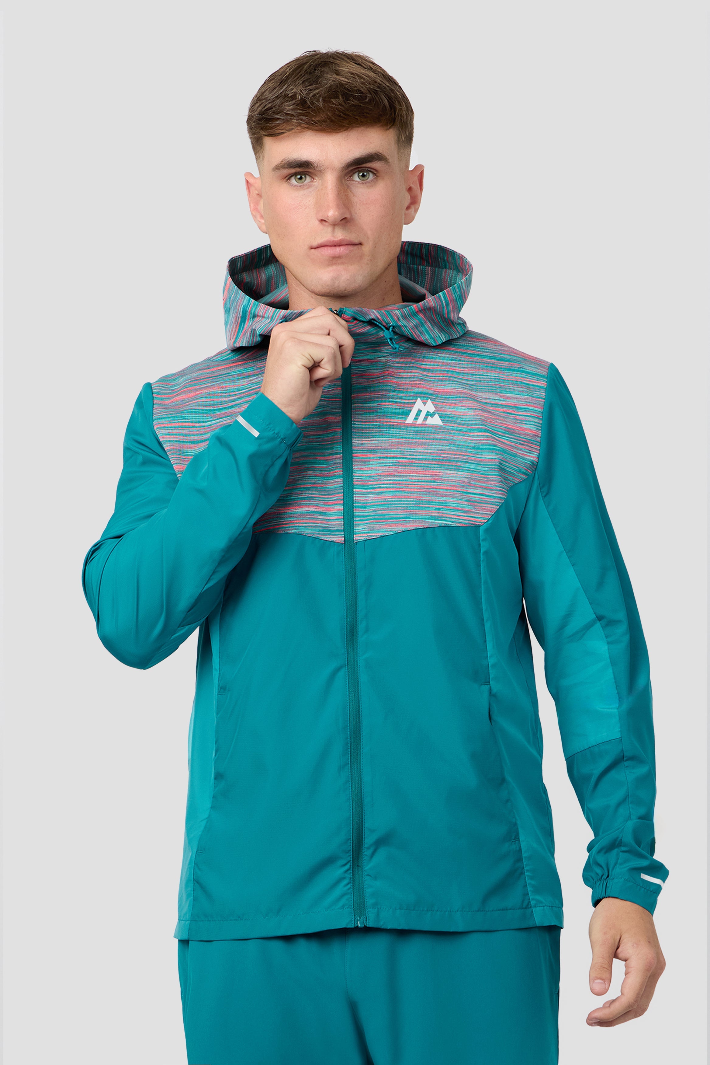 Montirex Trail Windbreaker – Teal, Pink