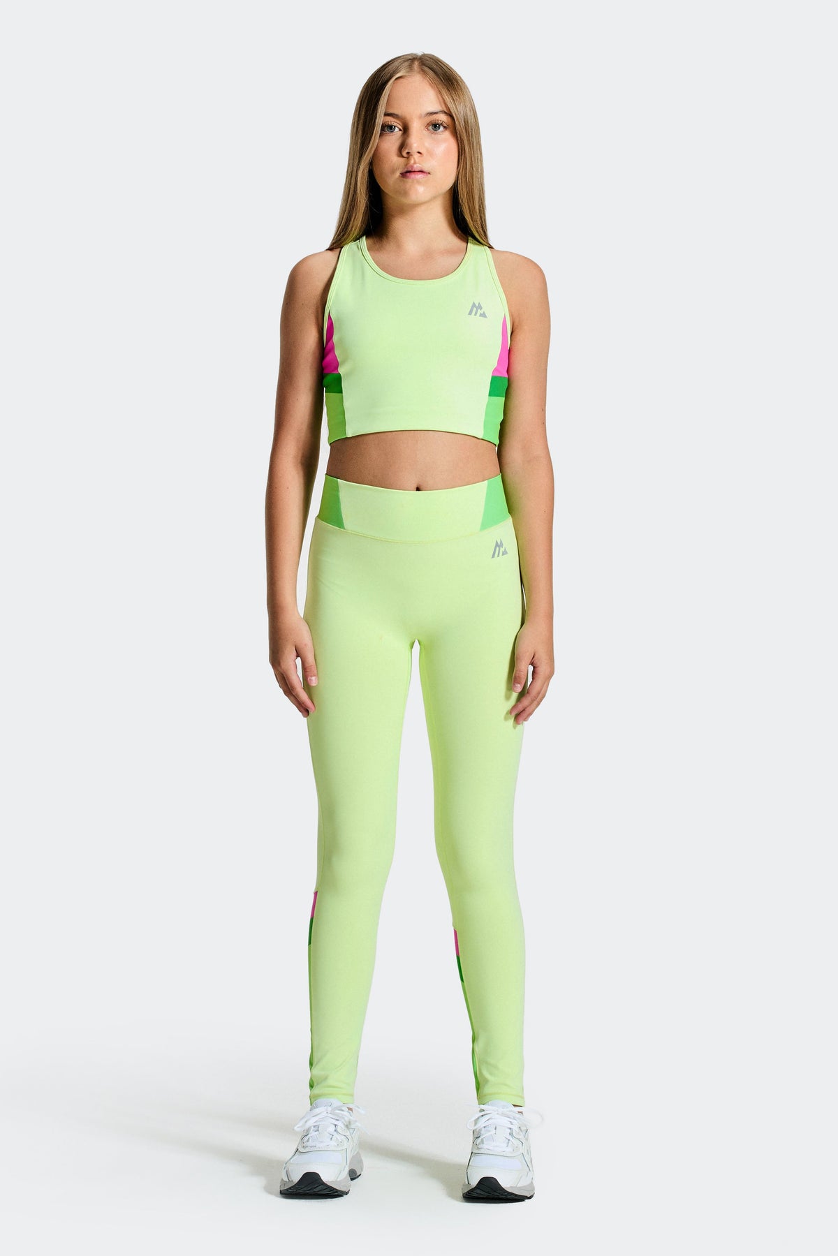 Montirex Girls' Lumina Legging - Iced Matcha Pistachio Clover Magenta