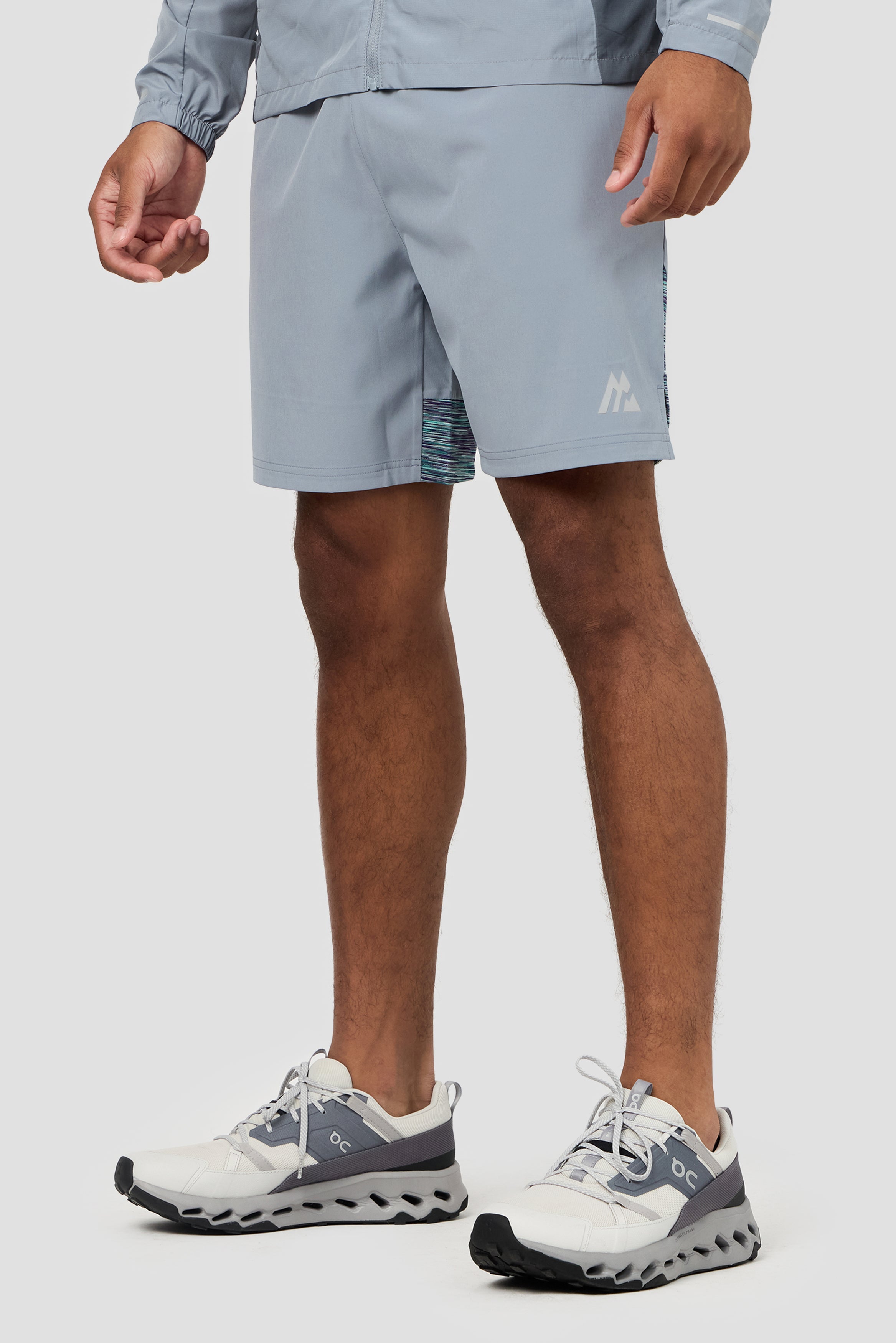 Montirex Trail Panel Short – Grey, Green, Purple