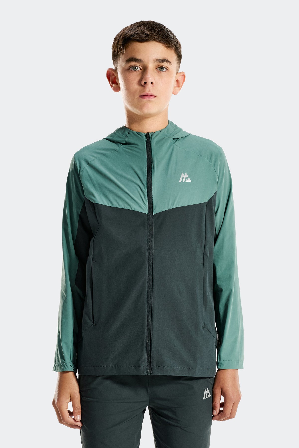 Montirex Junior Source Jacket - Charcoal Green Mineral Green