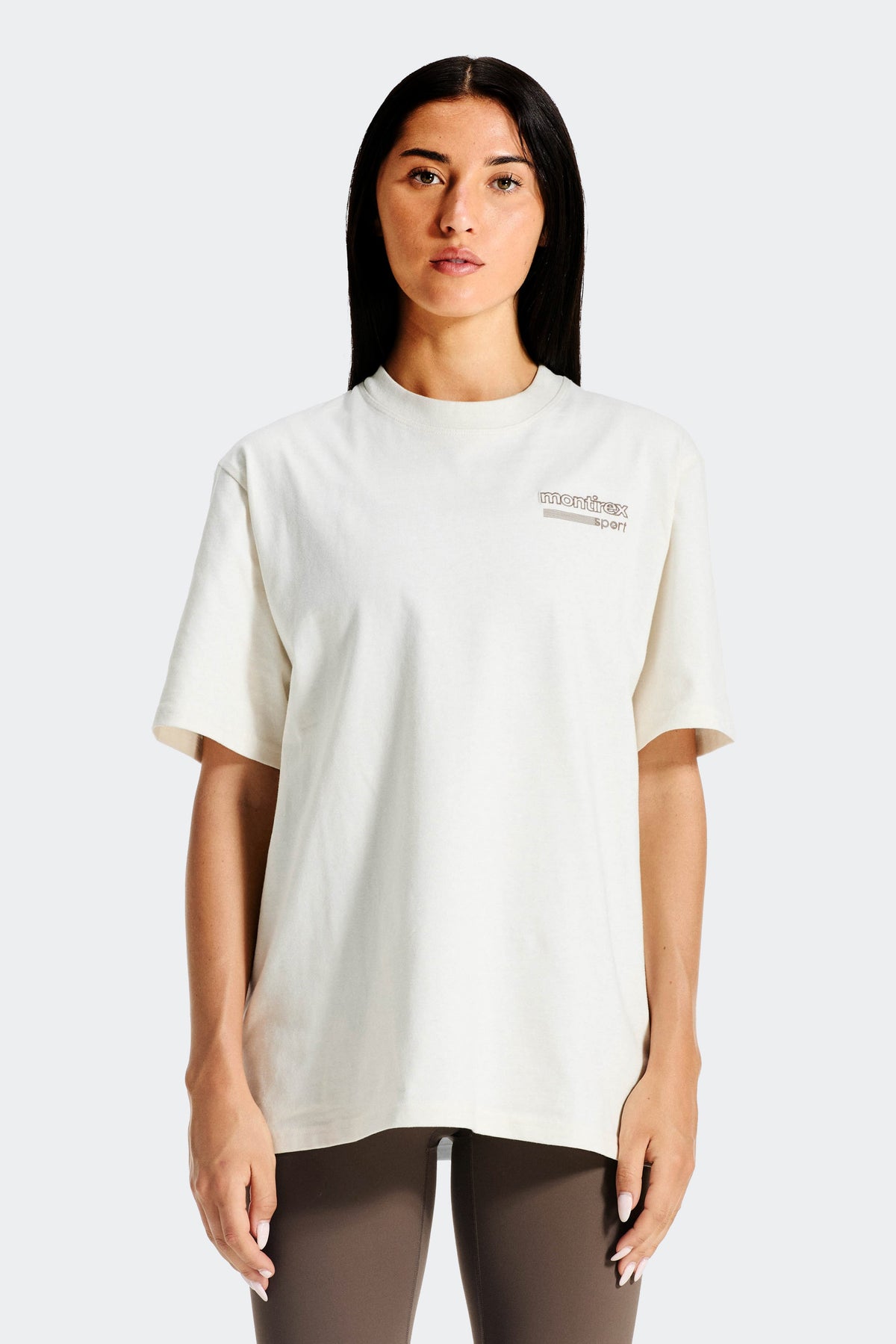 Montirex Women's Track Graphic T-Shirt - Vanilla